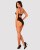 Obsessive Selinne teddy - эротическое женское боди, XS/S (чёрный)